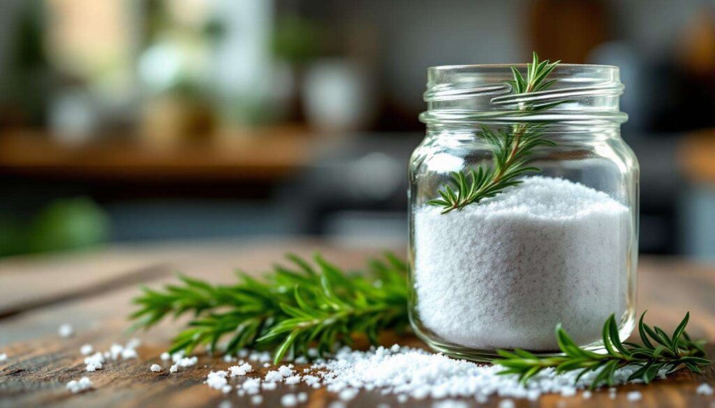 Né profumatori né deodoranti, questo barattolo con rosmarino e sale grosso profuma l'ambiente