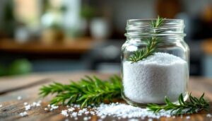 Né profumatori né deodoranti, questo barattolo con rosmarino e sale grosso profuma l'ambiente