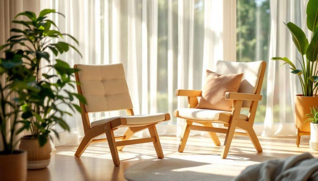 Questa poltrona IKEA porta il fascino del legno naturale direttamente nel soggiorno