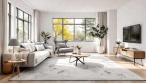 Il trucco del tappeto: come far sembrare il salotto il doppio più grande con una spesa minima